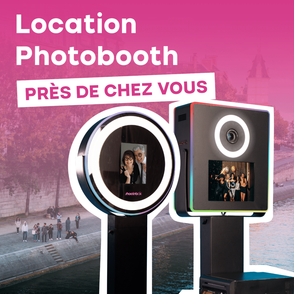 borne photomaton rond carré ringlight decor ville
