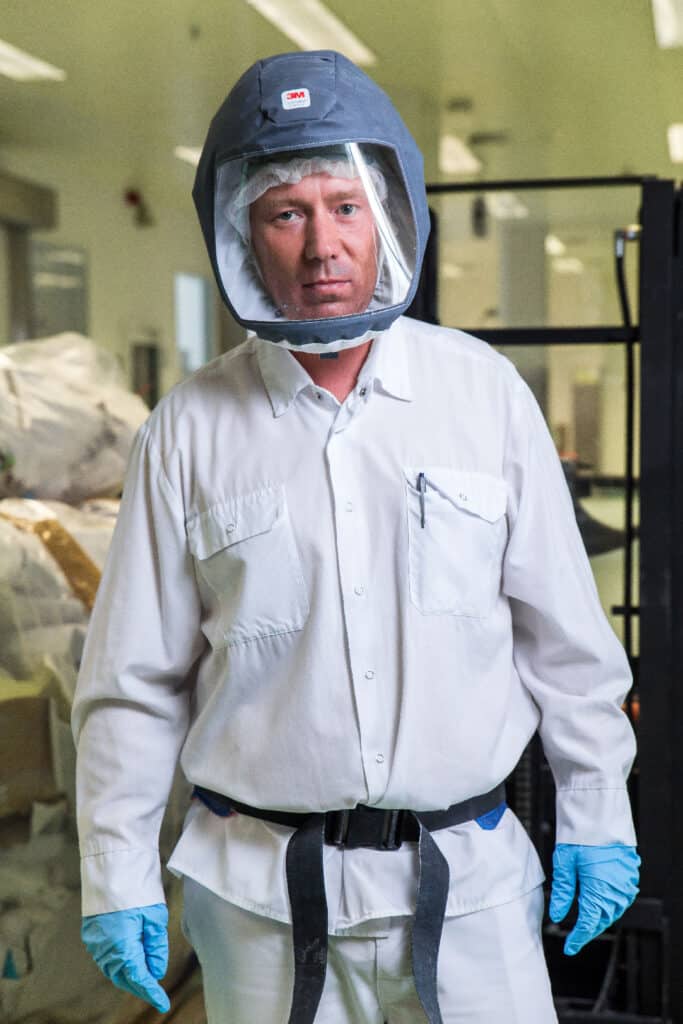 Portrait d'un homme qui travail